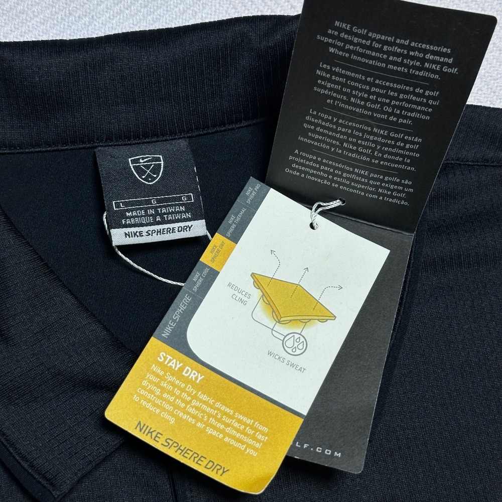 NEW Nike Golf Polo Mens Large Sphere Dry 2006 PGA Championship Medinah CC Black - Picture 4 of 10